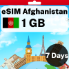 eSIM Afghanistan - 1 GB - 7 Days