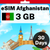 eSIM Afghanistan - 3 GB - 30 Days