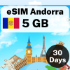 eSIM Andorra - 5 GB - 30 Days