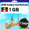 eSIM Antigua And Barbuda - 1 GB - 7 Days
