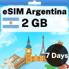 eSIM Argentina - 2 GB - 7 Days
