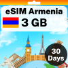 eSIM Armenia - 3 GB - 30 Days
