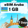 eSIM Aruba - 1 GB - 7 Days