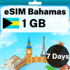 eSIM Bahamas - 1 GB - 7 Days
