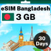 eSIM Bangladesh - 3 GB - 30 Days