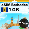 eSIM Barbados - 1 GB - 7 Days