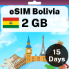eSIM Bolivia - 2 GB - 15 Days