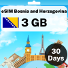 eSIM Bosnia and Herzegovina - 3 GB - 30 Days