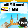 eSIM Brunei - 1 GB - 7 Days
