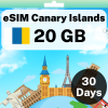 eSIM Canary Islands - 20 GB - 30 Days