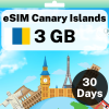 eSIM Canary Islands - 3 GB - 30 Days