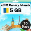 eSIM Canary Islands - 5 GB - 30 Days