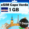 eSIM Cape Verde - 1 GB - 7 Days
