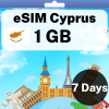 eSIM Cyprus - 1 GB - 7 Days