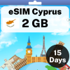 eSIM Cyprus - 2 GB - 15 Days