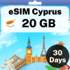 eSIM Cyprus - 20 GB - 30 Days