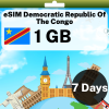 eSIM Democratic Republic Of The Congo - 1 GB - 7 Days