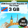 eSIM Democratic Republic Of The Congo - 3 GB - 30 Days