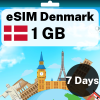 eSIM Denmark - 1 GB - 7 Days