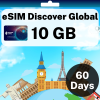 eSIM Discover Global – 10 GB – 60 Days