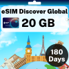 eSIM Discover Global - 20 GB - 180 Days