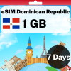 eSIM Dominican Republic - 1 GB - 7 Days
