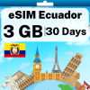 eSIM Ecuador - 3 GB - 30 Days