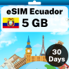 eSIM Ecuador - 5 GB - 30 Days