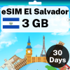 eSIM El Salvador - 3 GB - 30 Days