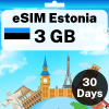 eSIM Estonia - 3 GB - 30 Days