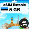 eSIM Estonia - 5 GB - 30 Days