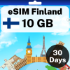 eSIM Finland - 10 GB - 30 Days