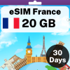 eSIM France - 20 GB - 30 Days