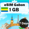 eSIM Gabon - 1 GB - 7 Days