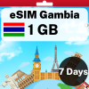 eSIM Gambia - 1 GB - 7 Days