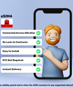 eSIM Gibraltar - 2 GB - 15 Days