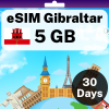 eSIM Gibraltar - 5 GB - 30 Days