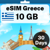 eSIM Greece - 10 GB - 30 Days