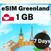 eSIM Greenland - 1 GB - 7 Days