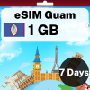 eSIM Guam - 1 GB - 7 Days