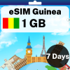 eSIM Guinea - 1 GB - 7 Days