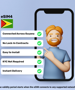 eSIM Guyana - 1 GB - 7 Days