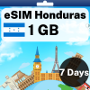 eSIM Honduras - 1 GB - 7 Days