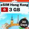 eSIM Hong Kong - 3 GB - 30 Days