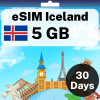 eSIM Iceland - 5 GB - 30 Days
