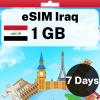 eSIM Iraq - 1 GB - 7 Days