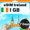eSIM Ireland - 1 GB - 7 天