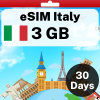 eSIM Italy - 3 GB - 30 Days