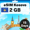 eSIM Kosovo - 2 GB - 15 Days