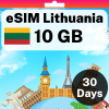 eSIM Lithuania - 10 GB - 30 Days